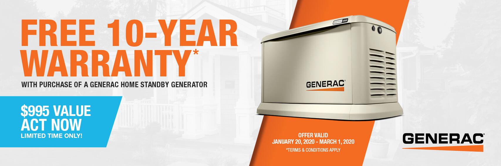 Homestandby Generator Deal | Warranty Offer | Generac Dealer | Rogersville, MO